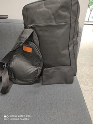Городской универсальный дорожный набор 3 в 1: рюкзак, сумка, кошелек Backpack 9018 Черный фото от покупателей 2