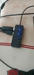 Хаб USB 2.0 4-х портовий Lapara LA-SLED4 Black (LA-SLED4 Black)