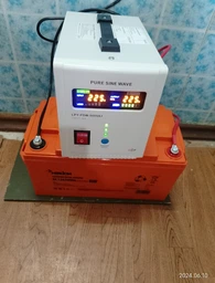 Комплект резервного живлення для котла LP (LogicPower) ДБЖ + батарея гелю (UPS 500VA + АКБ GL 780W) фото від покупців 3