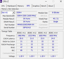 Пам'ять Hynix 8 GB SO-DIMM DDR4 3200 MHz (HMA81GS6DJR8N-XN) фото от покупателей 7