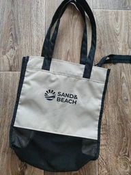 Пляжная сумка Sand&Beach Бежевый (сумка для песочницы с сетчатым дном (9122214) фото от покупателей 7