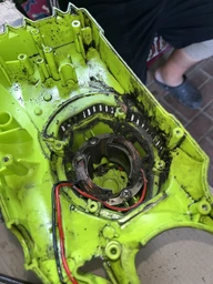 Цепная электропила Grunhelm GES22-40B, 2 кВт, в комплекте с рабочими перчатками фото от покупателей 2
