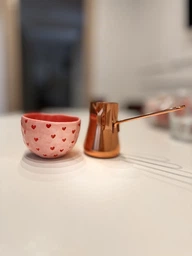 Турка сталева цільнокатана з мідним напиленням класична Dishtable 210 мл