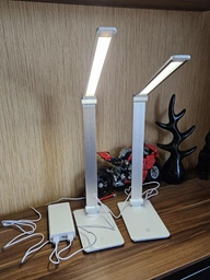 Настольная лампа Berger Энергодар 1036-TL-9 9W 450lm 4000K USB 5V white фото от покупателей 7