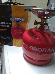 Газовий туристичний балон 8л кемпінг у комплекті з пальником фото від покупців 8