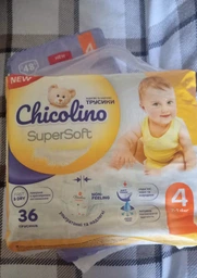 Підгузки Chicolino Super Soft Розмір 4 (7-14кг) 36 шт (4823098414445) фото от покупателей 5