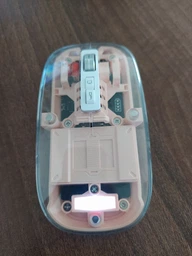 Мышь беспроводная прозрачная FMouse-M133-2.4GHZ+BT2 аккумуляторная 800-2400 DPI
