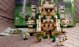Конструктор дитячий Minecraft Фортеця Залізний Голем ігрова фортеця майнкрафт набір з кубиків та фігурок героїв і тварин 998 деталей з будиночком та аксесуарами розвиваючий для хлопчиків та дівчаток OnePro 70947 фото від покупців 7