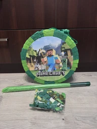 Пиньята Сказочный мир Minecraft 35*35 + біта в подарунок