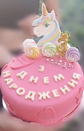 Сахарное украшение для детского торта Единорог фото от покупателей 3
