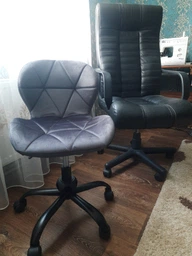 Офісне крісло GT Racer B-30 Velvet Dark Gray фото від покупців 12