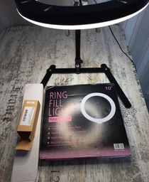 Кільцева лампа LED Ring Light 26 см з підставкою для настільної зйомки (комплект, предметний, нічник, світильник, 5V, 12W, USB) - Чорний фото від покупців 1