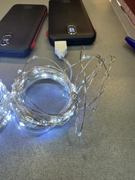Гірлянда Крапля роси від USB 100 LED біле світло 10 метрів фото від покупців 1