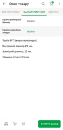 Труба ВГП Сталева Метінвест 20х2, 5 мм L1000 мм фото від покупців 2