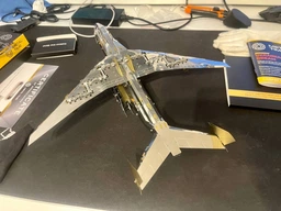 Конструктор Metal Time Колекційна модель Ukrainian Dream механічний літак Мрія АН-225 двокольоровий Exclusive Edition (ek28395)