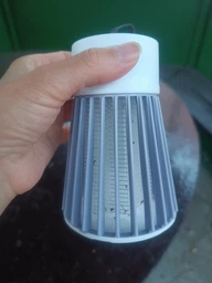Пастка-лампа від комах Mosquito killing Lamp YG-002 акумуляторна з LED підсвічуванням та USB-зарядкою Сіра фото від покупців 11