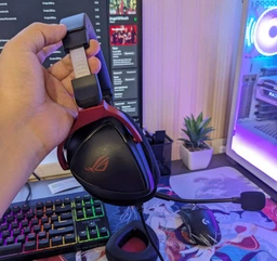 Гарнитура игрова Asus ROG Delta S Core полноразмерные наушники (90YH03JC-B1UA00) черно красные фото от покупателей 2