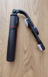 Беспроводная селфипалка Selfie Stick Double Fill Light селфи палка и портативный штатив трипод с двойной подсветкой с пультом Led