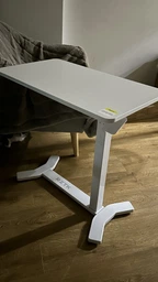 Приставной стол на колесах с регулировкой высоты RZTK Desk Compact White 700 х 400 мм фото от покупателей 19