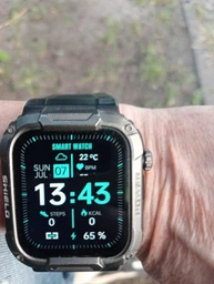 Смарт-годинник Smart Watch MK66 Sport чорний з функцією Bluetooth дзвінка