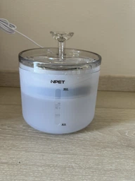 Фонтан-поилка для кошек и собак NPET WF100 1.6L с фильтром, Белый (091-WHITE) фото от покупателей 6