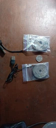 USB cветодиодная LED SMD 3528 лента 5 вольт для повербанка самоклеющаяся. ЮСБ лампа светильник белый свет от Power Bank 1 метр фото от покупателей 16