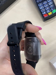 Смарт-годинник Smart Watch Xiaomi Pop-3S Amazfit AMOLED 1.96 (502x410) 300мАч Black-Silver фото від покупців 18