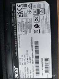 Монитор 24.5" Acer EK251YEBI (UM.KE1EE.E01) фото от покупателей 14