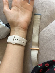 Силиконовый ремешок Sport Band для Apple Watch 41mm | 40mm | 38mm Starlight S/M фото от покупателей 15