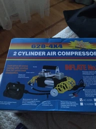 Компресор автомобільний двопоршневий Air Compressor 12v 628-4x4 85л/мин 10Атм автомобільний компресор для шин