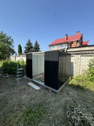 Сарай MIRPOL металевий 205*257*202 см антрацит (MIR0608) фото від покупців 16