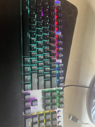 Клавіатура дротова Aula F2058 Rainbow EN/UA layout KRGD blue USB фото від покупців 18