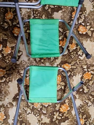Раскладной стол чемодан с 4 стульями Ason Folding Table для пикника рыбалки дачи 120х60 см Синий (63026B) фото от покупателей 2