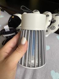 Пастка-лампа від комах Mosquito killing Lamp YG-002 акумуляторна з LED підсвічуванням та USB-зарядкою Сіра фото від покупців 5