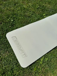 Коврик для йоги та фітнесу EasyFit TPE+TC 6 мм двошаровий Синьо-жовтий