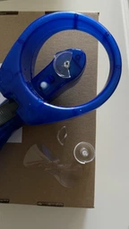 Вентилятор с распылением воды Water Spray Fan портативный 2в1 беспроводной, на батарейках, синий (HP-8333) фото от покупателей 2