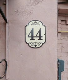 Табличка адресная, номер дома, ViTaLa,фигурная, 300х230 мм, бежевая (Т000013)