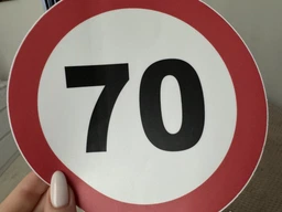 Наклейка на автомобиль БРТ Знак 70 фото от покупателей 3