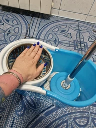 Набір для прибирання турбо швабра та відро з віджимом Spin MOP 360 (31901IM467) фото від покупців 11