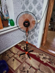 Напольный вентилятор Wimpex WX 1603 R с пультом, мощностью 100 Вт, диаметр лопастей 40 см, 3 скорости