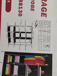 Складной каркасный тканевый текстильный шкаф на 3 секции Storage Wardrobe 88130 Синий (N-14) фото от покупателей 18