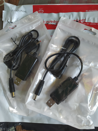 Кабель для роутера від USB 5V на DC 9V або 12V (перемикач) | "Wi-Fi без світла" від Повербанка (і для для інших пристроїв з живленням DC, 5.5x2.1mm / 3.5x1.35mm) | адаптер/перехідник фото від покупців 1