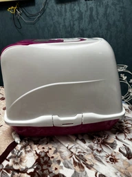 Туалет для кішок Moderna Flip Cat 50х39х37 см Чорничний C230331 (5412087007950) фото від покупців 2