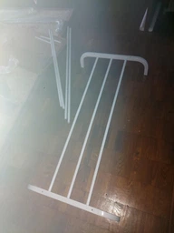 Подвійна стійка вішалка для одягу та взуття Loft Rack TW-608 сталева підлогова з полицею Black фото від покупців 6