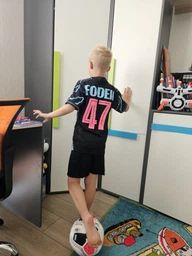 Футбольна форма Lion SPORT Manchester City FODEN (Манчестер Сіті Філ Фоден) розмір 26 на зріст 140-148 см, вік 10-12 років темно-синій-рожевий фото від покупців 1