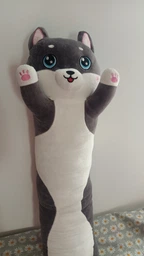 Мягкая игрушка обнимашка Кот батон 90 см My Kigu Серый (9009) фото от покупателей 1
