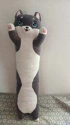 Мягкая игрушка обнимашка Кот батон 90 см My Kigu Серый (9009)
