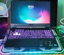 Підставка для ноутбука з охолодженням VHG K15 з USB хабом, RGB-підсвічуванням та підставкою для телефона, Laptop Cooling Pad, Silver фото от покупателей 5