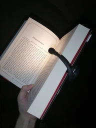 LED мини лампа фонарик на прищепке клипсе для чтения книг LOSSO LJC-182 черный фото от покупателей 6