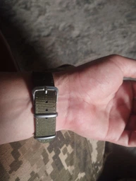 Ремешок для часов Seiko 7s26 SNK805 SNK807 SNK809 SNK803 нейлон 18 мм Зеленый фото от покупателей 1